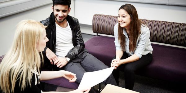 Students taking part in the Mechanical Engineering Summer Internship Scheme, pictured in the Employability Suite