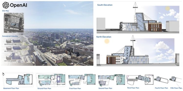 Image of the new building design, showcasing its modern architecture and innovative features.