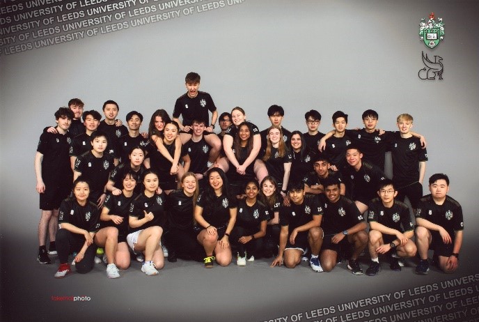 University badminton team photo