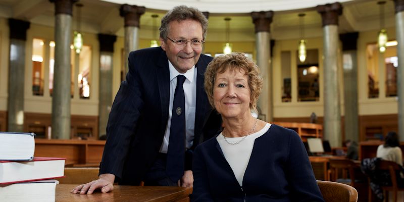 Professors John Fisher and Eileen Ingham