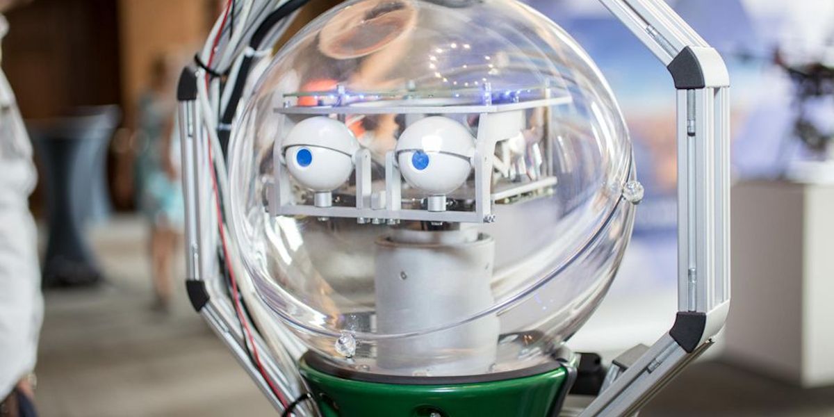 Lucie the robot visits UK Robotics Week showcase 