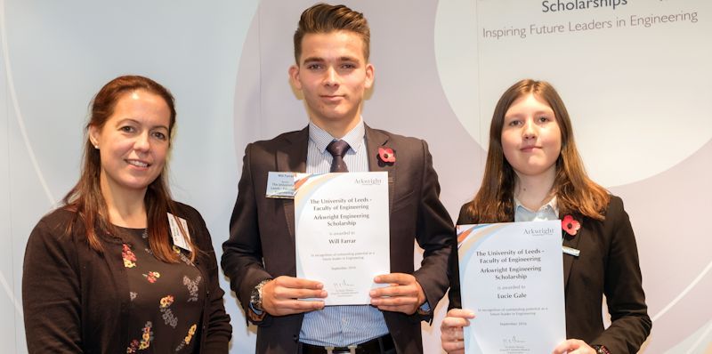 Prestigious engineering scholarships awarded by the Arkwright Scholarships Trust