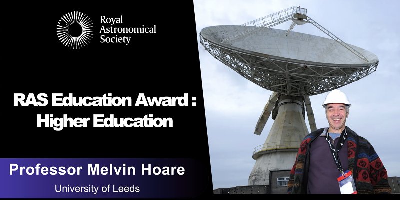 Professor Melvin Hoare wins Royal Astronomical Society award
