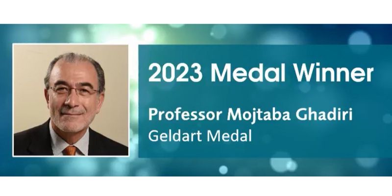 Prof Mojtaba Ghadiri Awarded the Geldart Medal 
