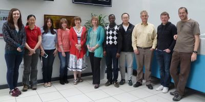 Professor Jenny Jones with her Biomass group