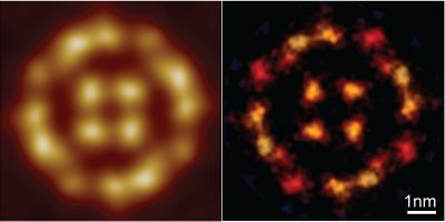 Before and after image of improved microscopy