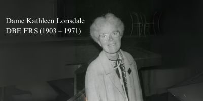 Kathleen Londsdale image in black and white