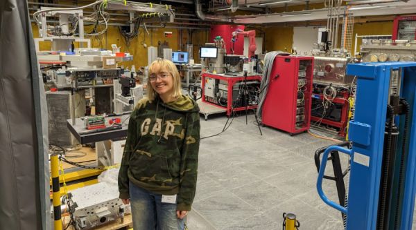 Audrey-rose skinner in a lab in Switzerland