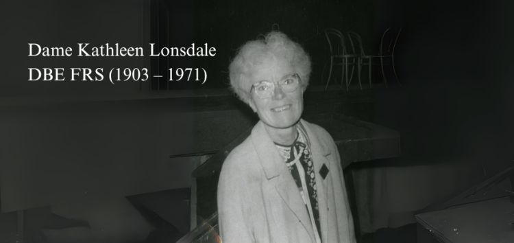Kathleen Londsdale image in black and white