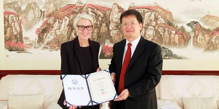 Professor Anne Neville visits China University of Petroleum