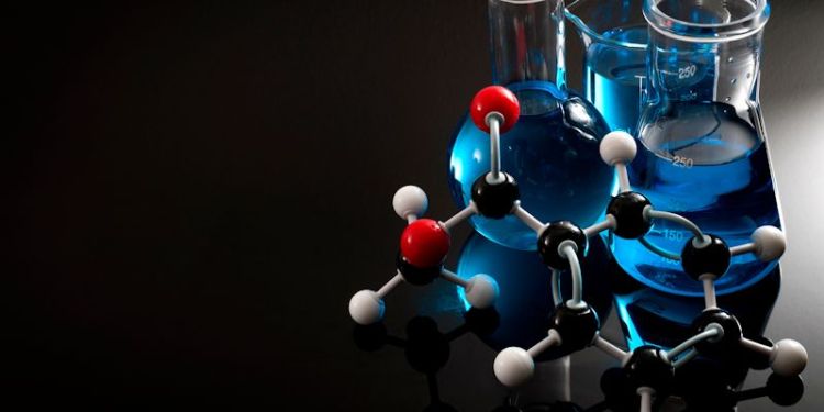 Image of molecule and solution