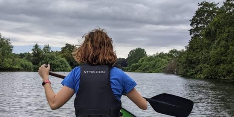 picture of student ruby rowing