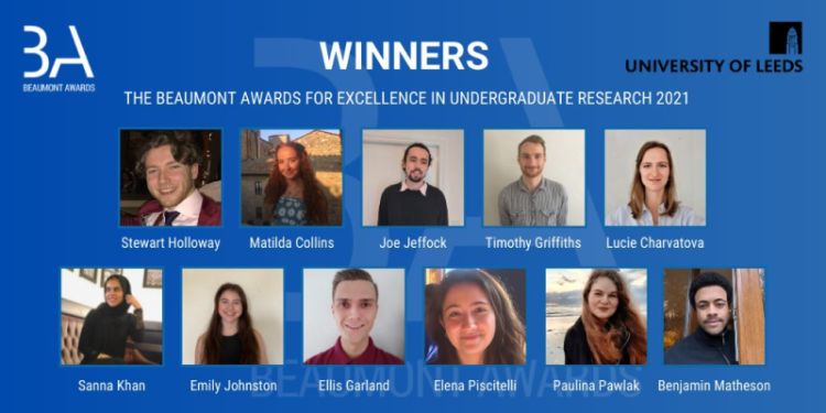 Undergraduate student wins University of Leeds Beaumont Award