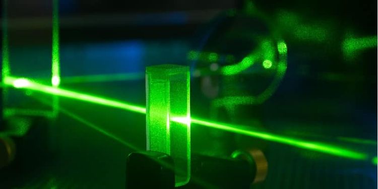green photonic laser beam