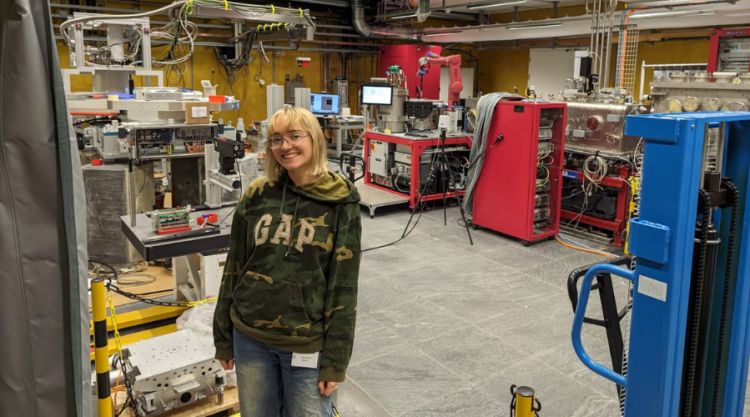 Audrey-rose skinner in a lab in Switzerland