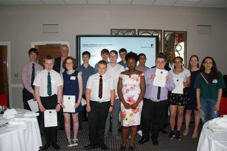 School Physicist of the Year Award by The Ogden Trust and the University of Leeds