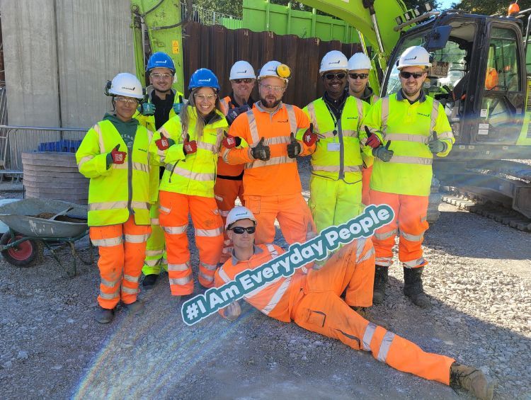 Picture of site personnel (including Taimur Khan) on National Inclusion Week in October 2022.