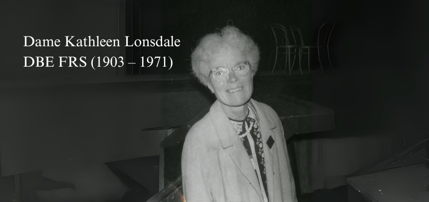 Kathleen Londsdale image in black and white