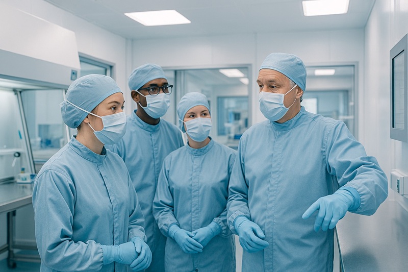 Supervisory and cleanroom staff