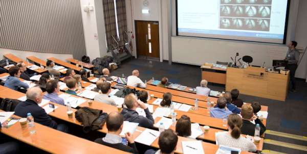 people attending a short course