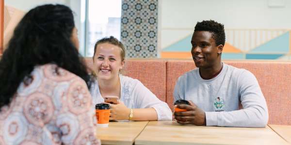 Chemical engineering students in Fuse cafe