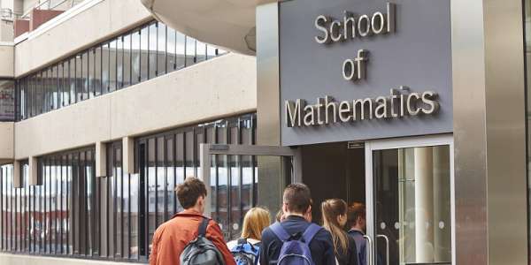 The entrance to the School of Mathematics, University of Leeds